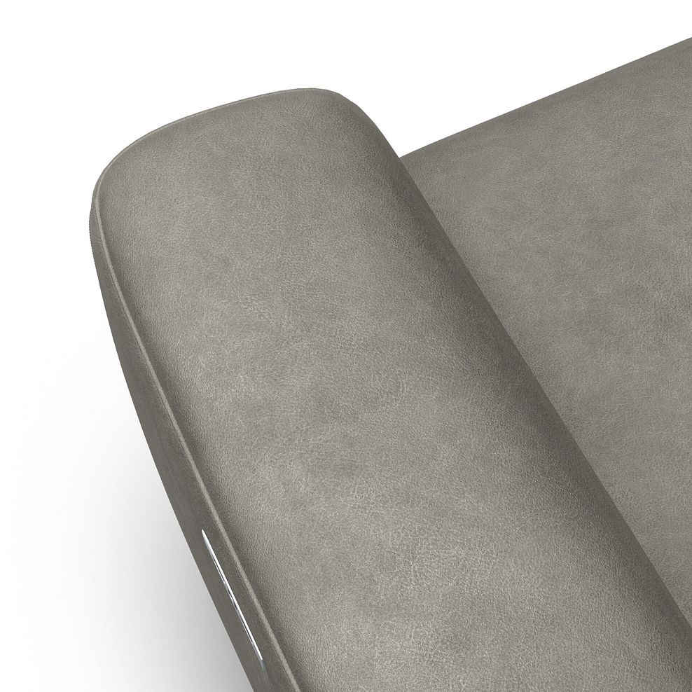 Cohen Large Corner Electric Recliner with Right Hand Sofa Bed in Virgo Platinum Leather 13