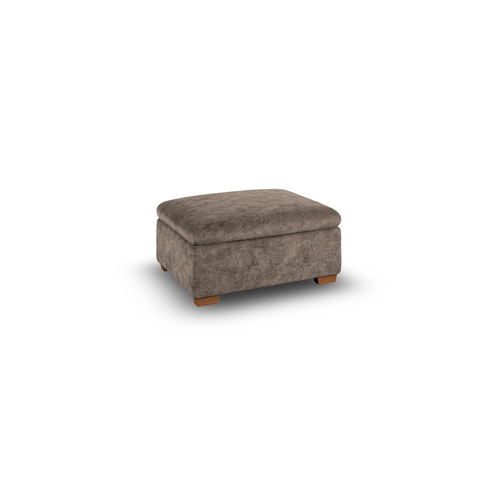 Cohen Storage Footstool in Dapple Chocolate Fabric 1