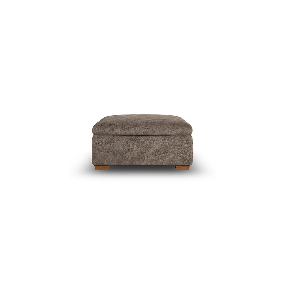 Cohen Storage Footstool in Dapple Chocolate Fabric 3