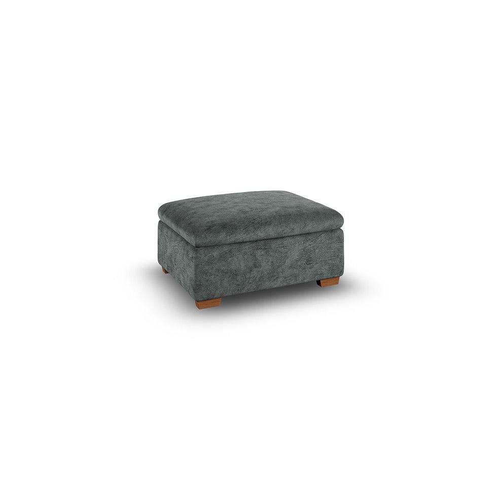 Cohen Storage Footstool in Dapple Grey Fabric 1