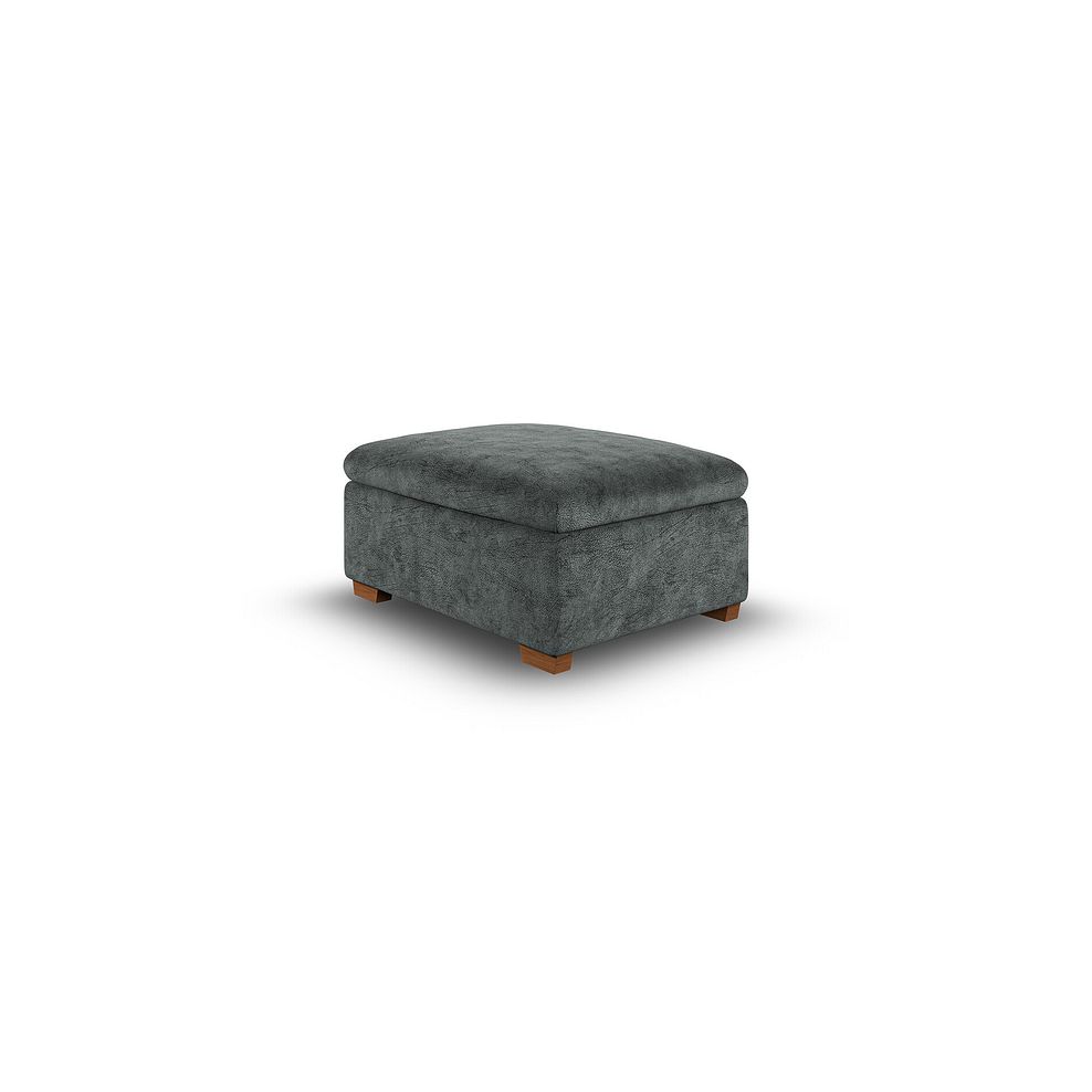 Cohen Storage Footstool in Dapple Grey Fabric 4