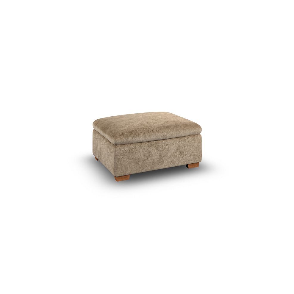Cohen Storage Footstool in Dapple Taupe Fabric 1