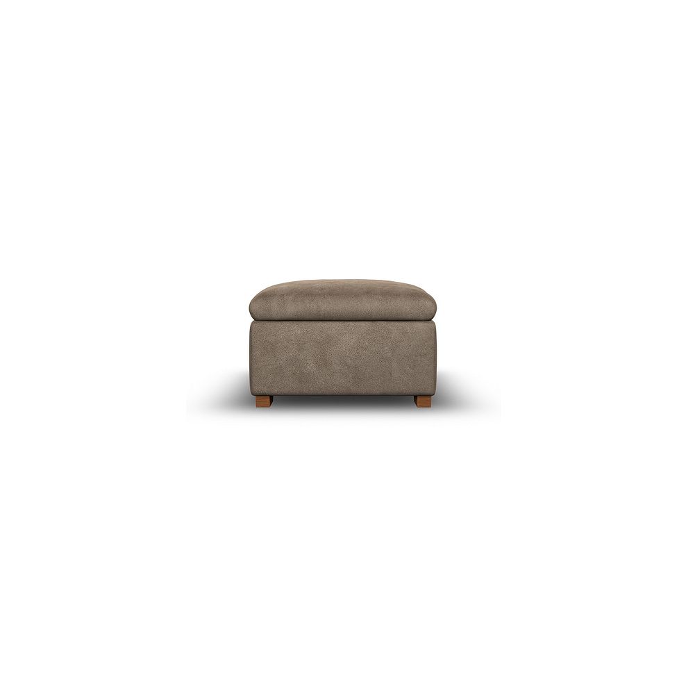 Cohen Storage Footstool in Miller Earth Brown Fabric 5