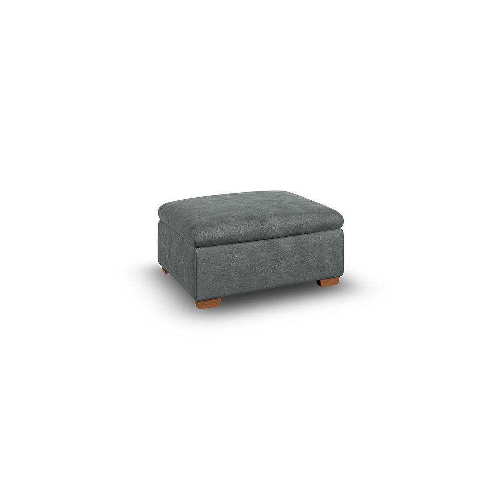 Cohen Storage Footstool in Miller Grey Fabric 1