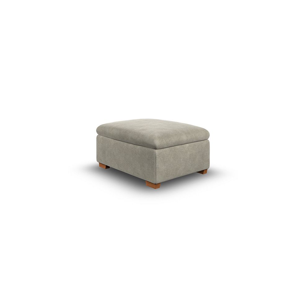 Cohen Storage Footstool in Miller Taupe Fabric 4
