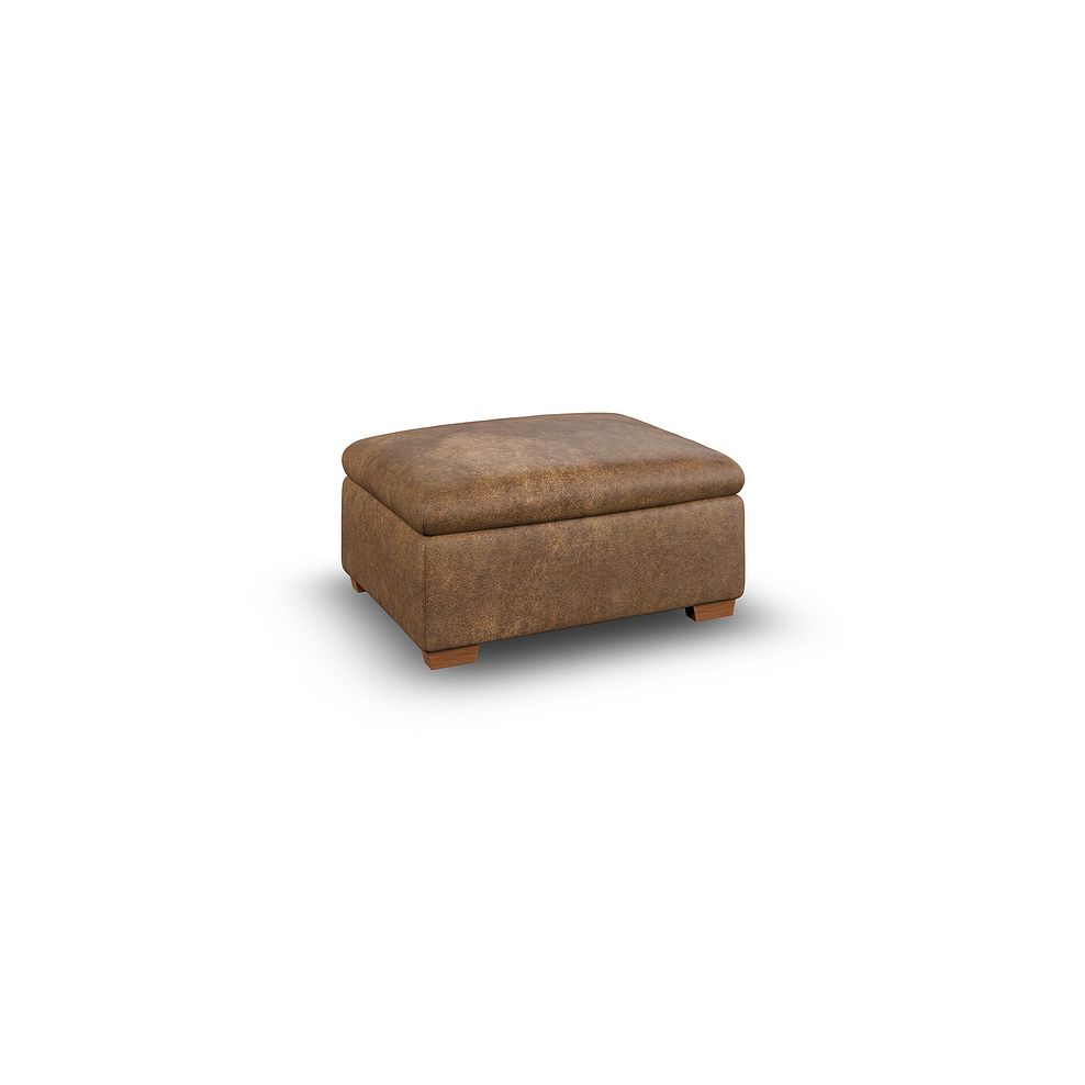 Cohen Storage Footstool in Ranch Brown Fabric 1