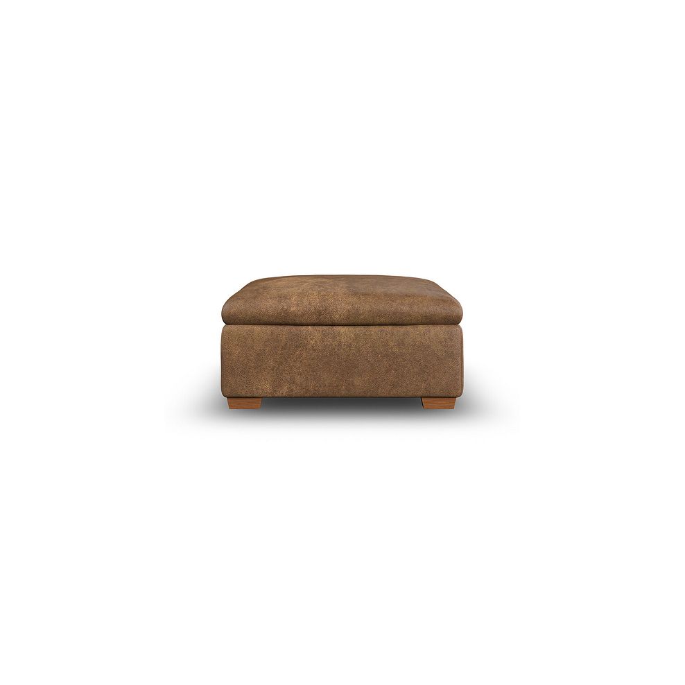 Cohen Storage Footstool in Ranch Brown Fabric 3