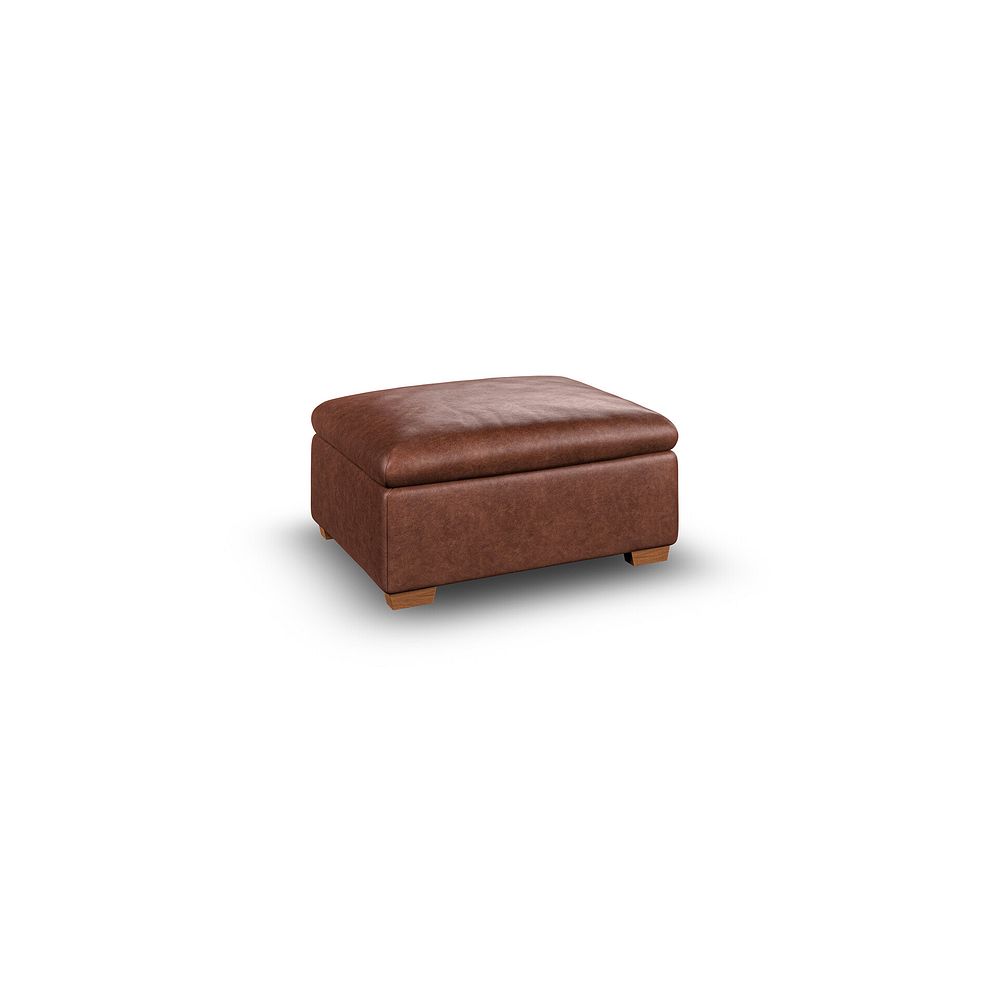 Cohen Storage Footstool in Virgo Chestnut Leather 1