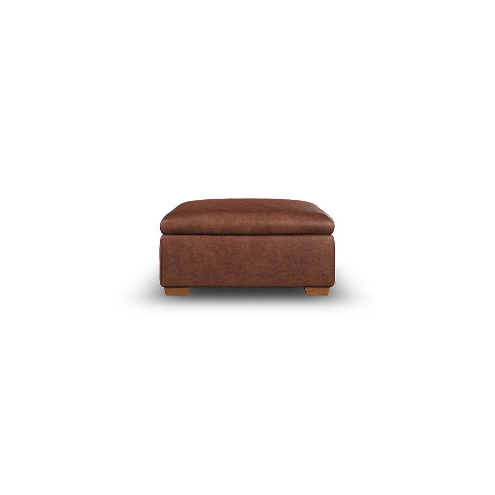 Cohen Storage Footstool in Virgo Chestnut Leather 2