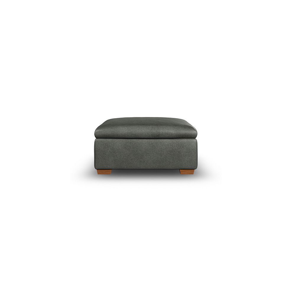 Cohen Storage Footstool in Virgo Lead Leather 3