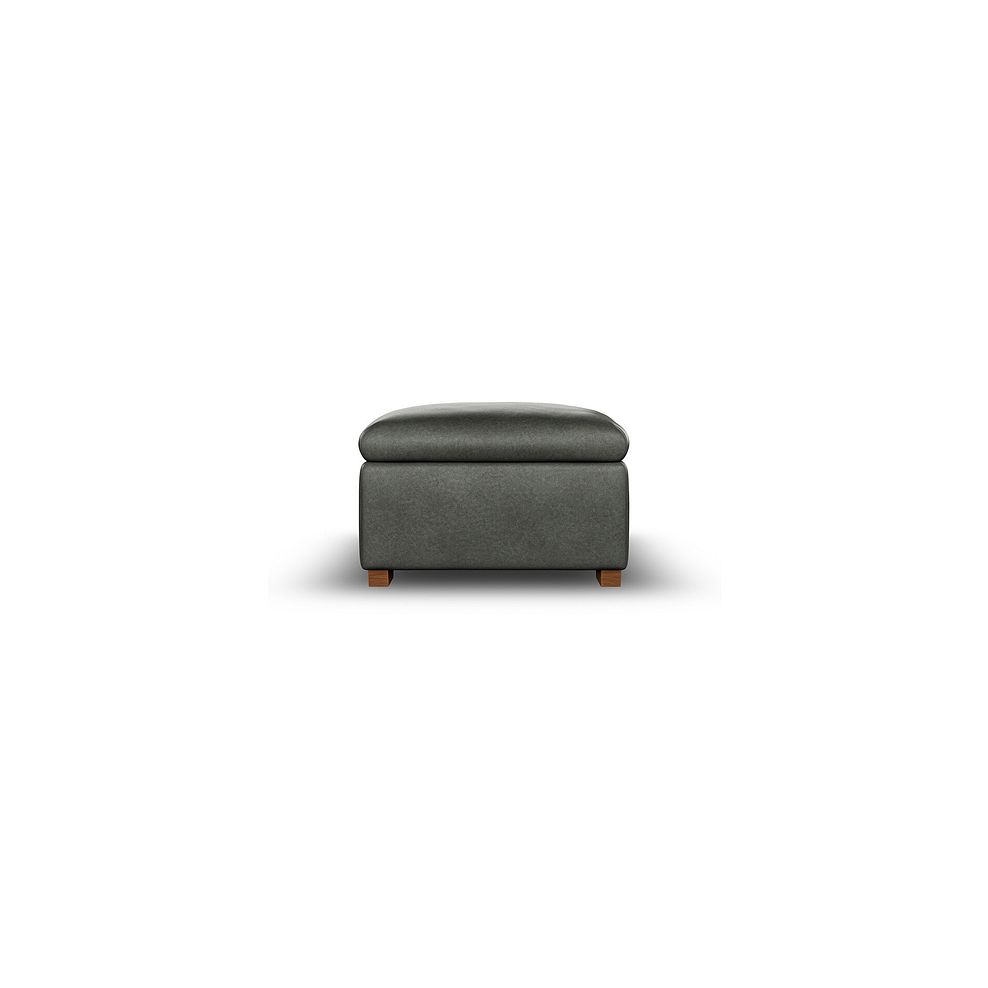 Cohen Storage Footstool in Virgo Lead Leather 5