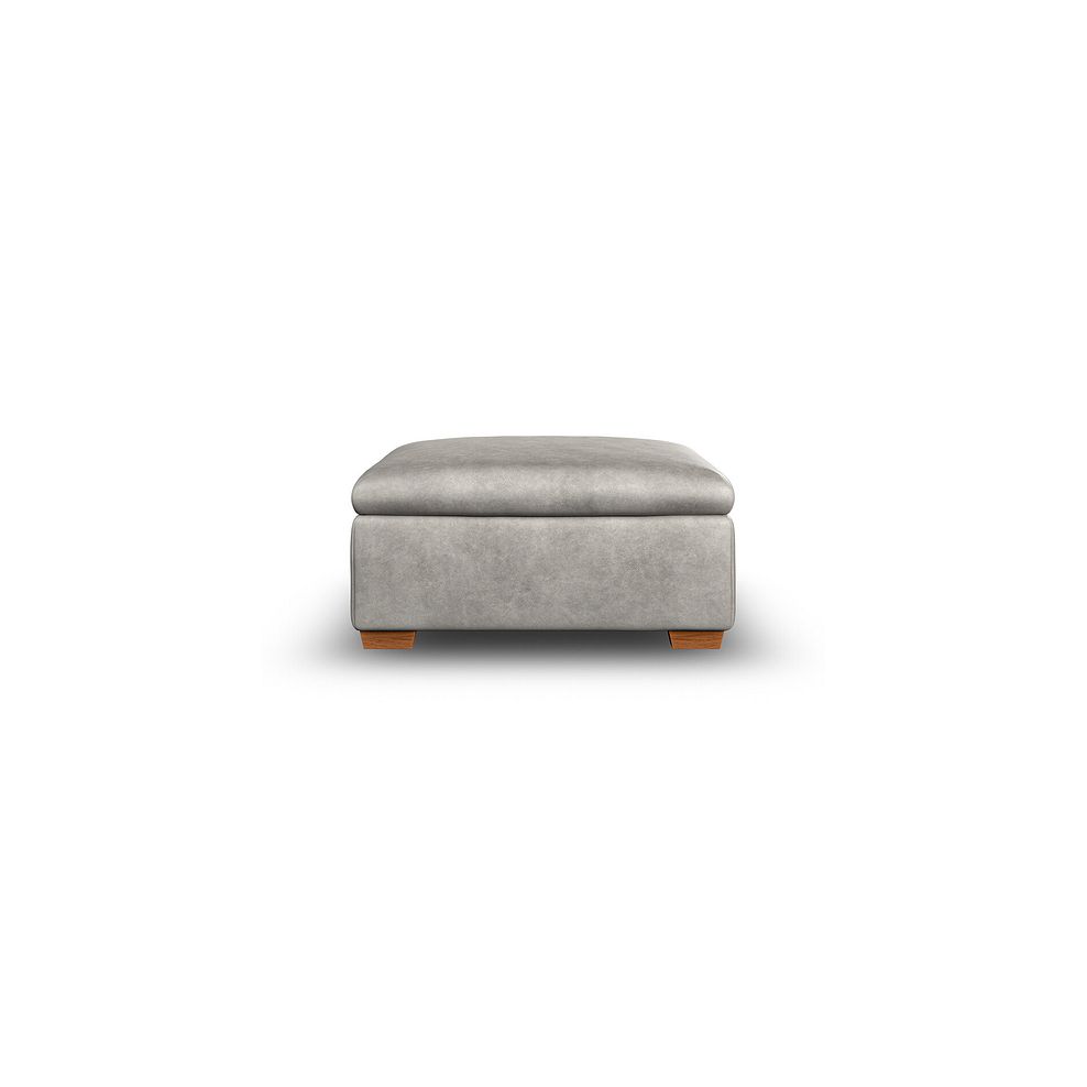 Cohen Storage Footstool in Virgo Platinum Leather 3