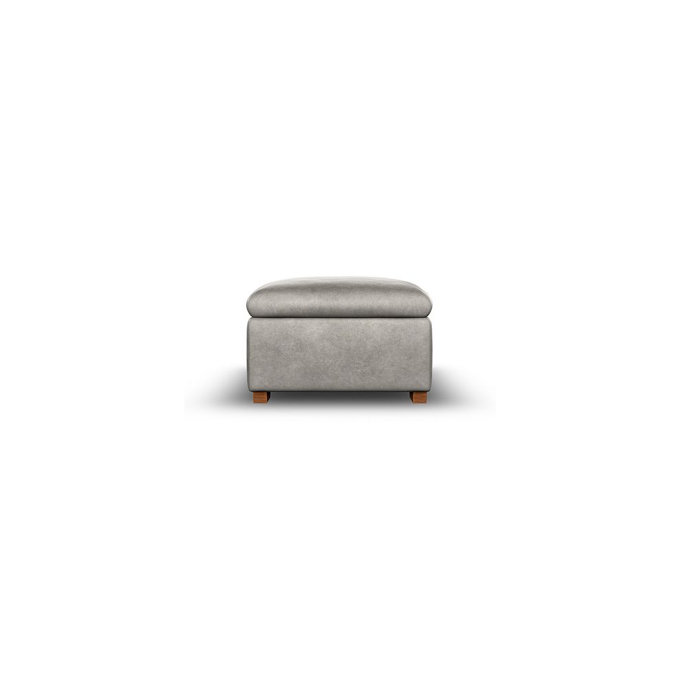 Cohen Storage Footstool in Virgo Platinum Leather 5