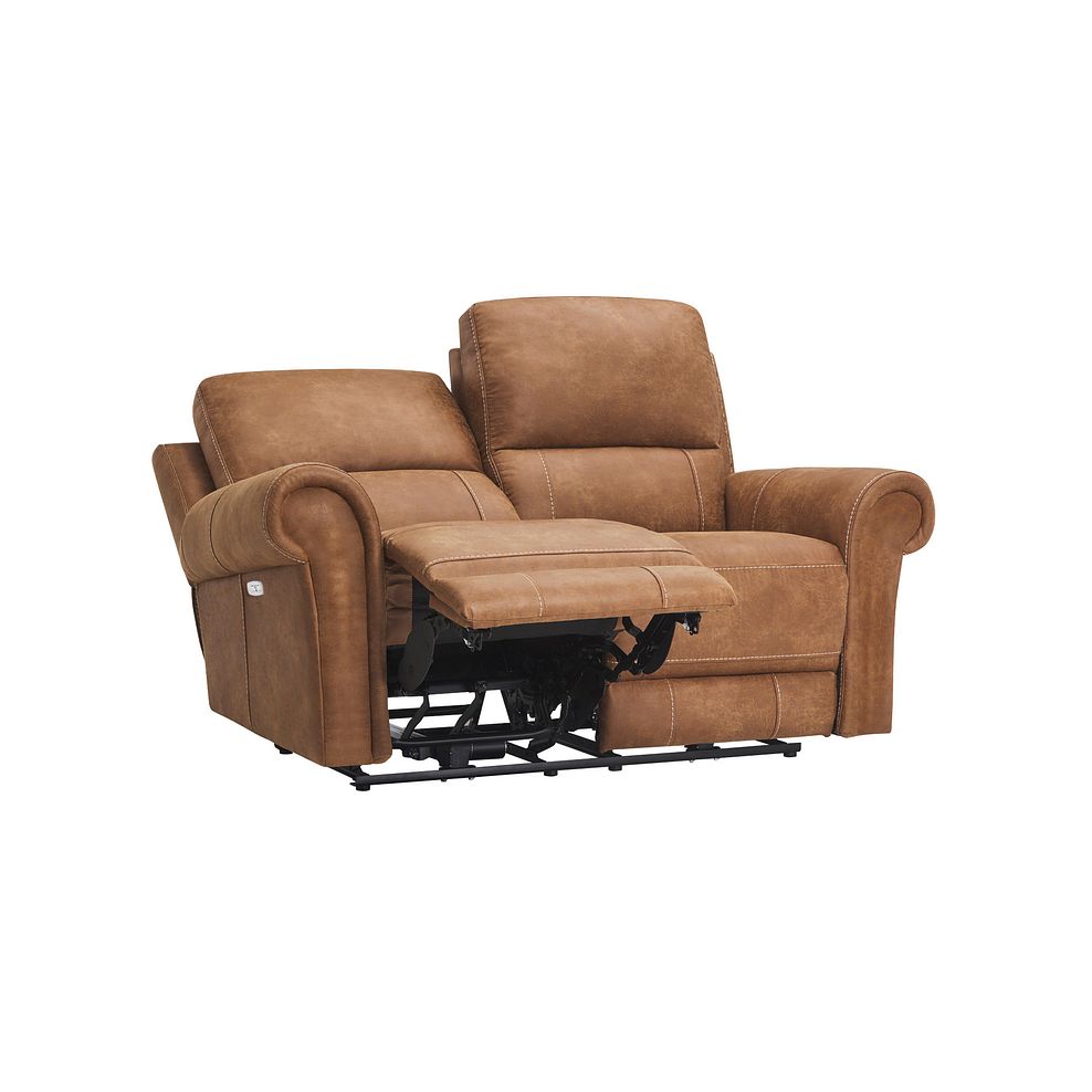 Colorado 2 Seater Electric Recliner in Ranch Brown Fabric 5