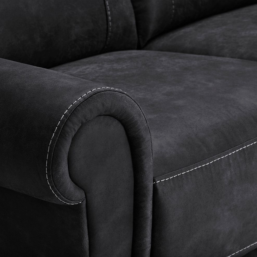 Colorado 2 Seater Sofa in Miller Grey Fabric Thumbnail 5