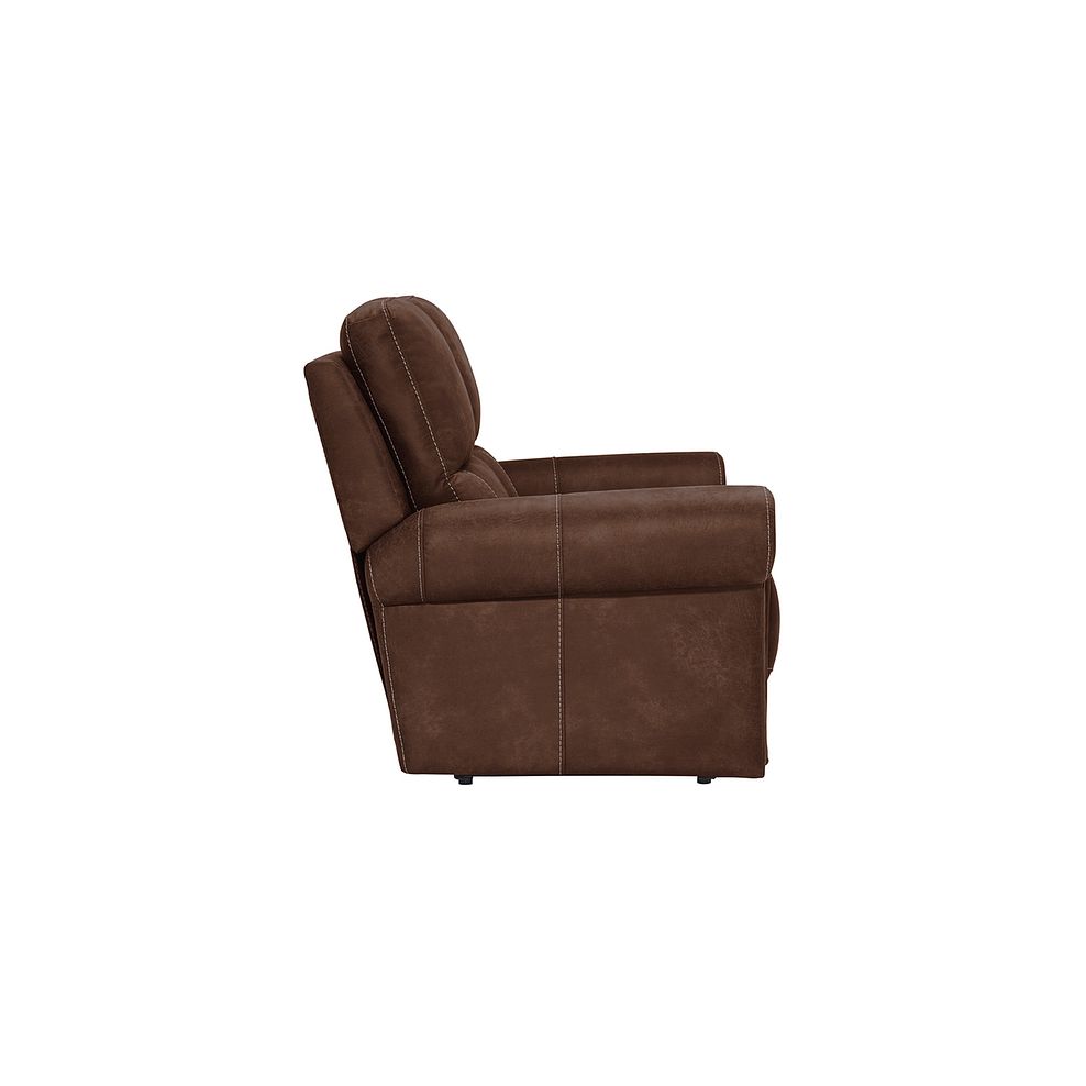 Colorado 2 Seater Sofa in Ranch Dark Brown Fabric Thumbnail 4