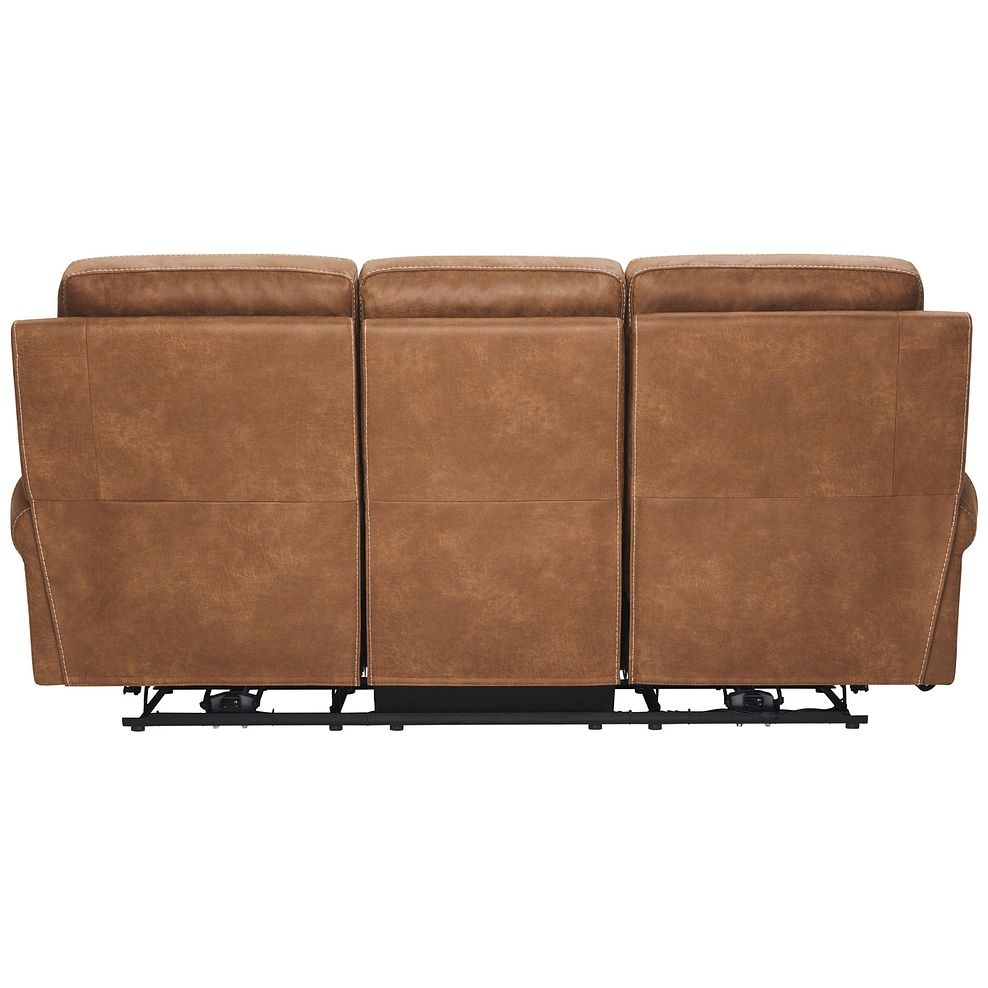 Colorado 3 Seater Electric Recliner in Ranch Brown Fabric 8