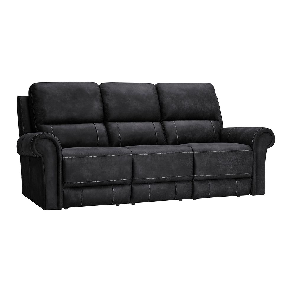 Colorado 3 Seater Sofa in Miller Grey Fabric 1