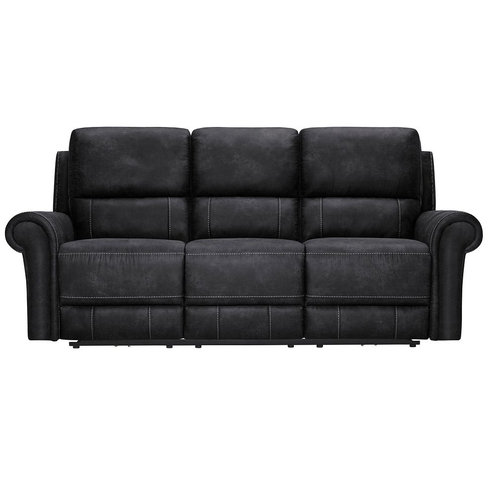 Colorado 3 Seater Sofa in Miller Grey Fabric Thumbnail 2