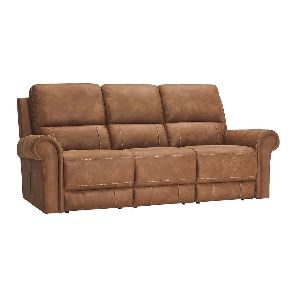 Colorado 3 Seater Sofa in Ranch Brown Fabric Thumbnail 2