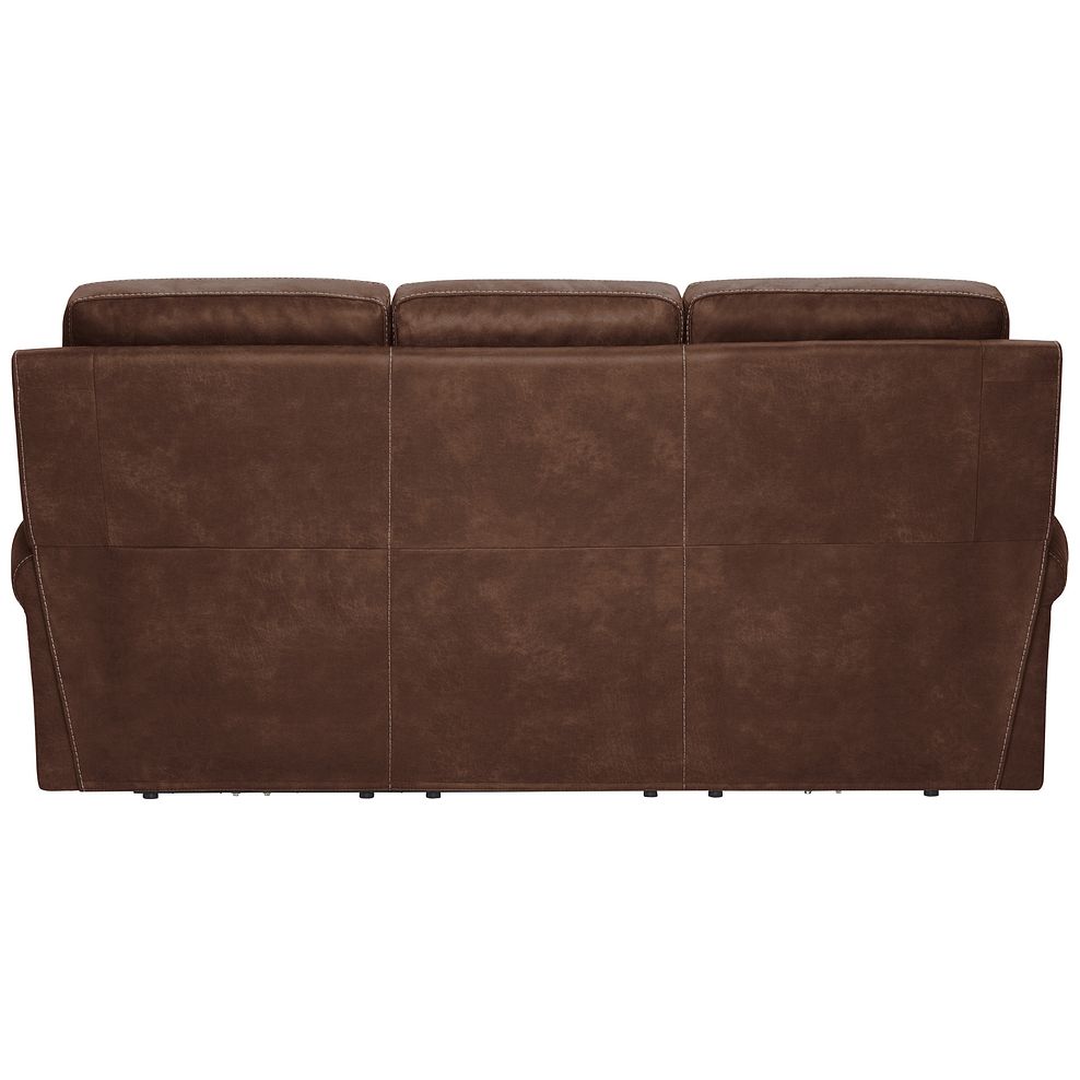 Colorado 3 Seater Sofa in Ranch Dark Brown Fabric 3