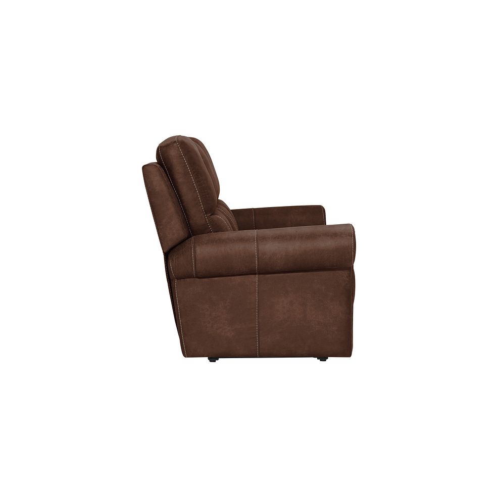 Colorado 3 Seater Sofa in Ranch Dark Brown Fabric 4