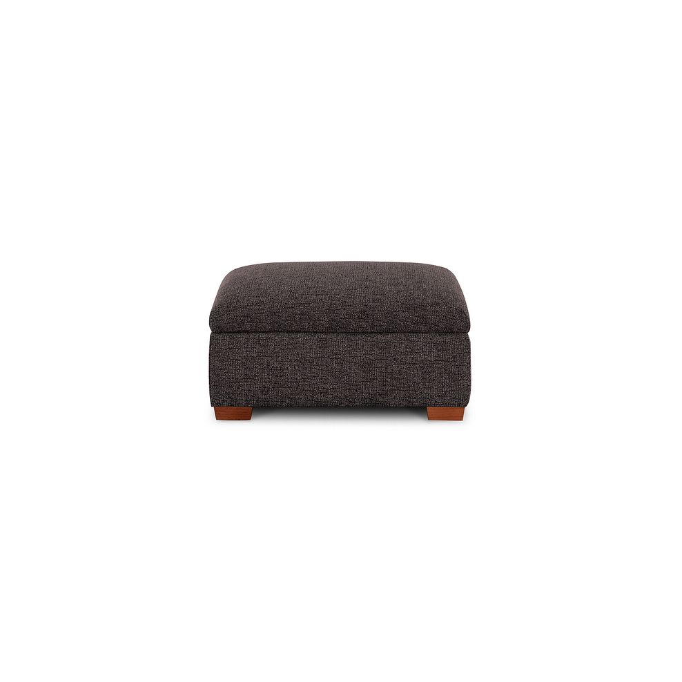 Colorado Storage Footstool in Andaz Charcoal Fabric 2