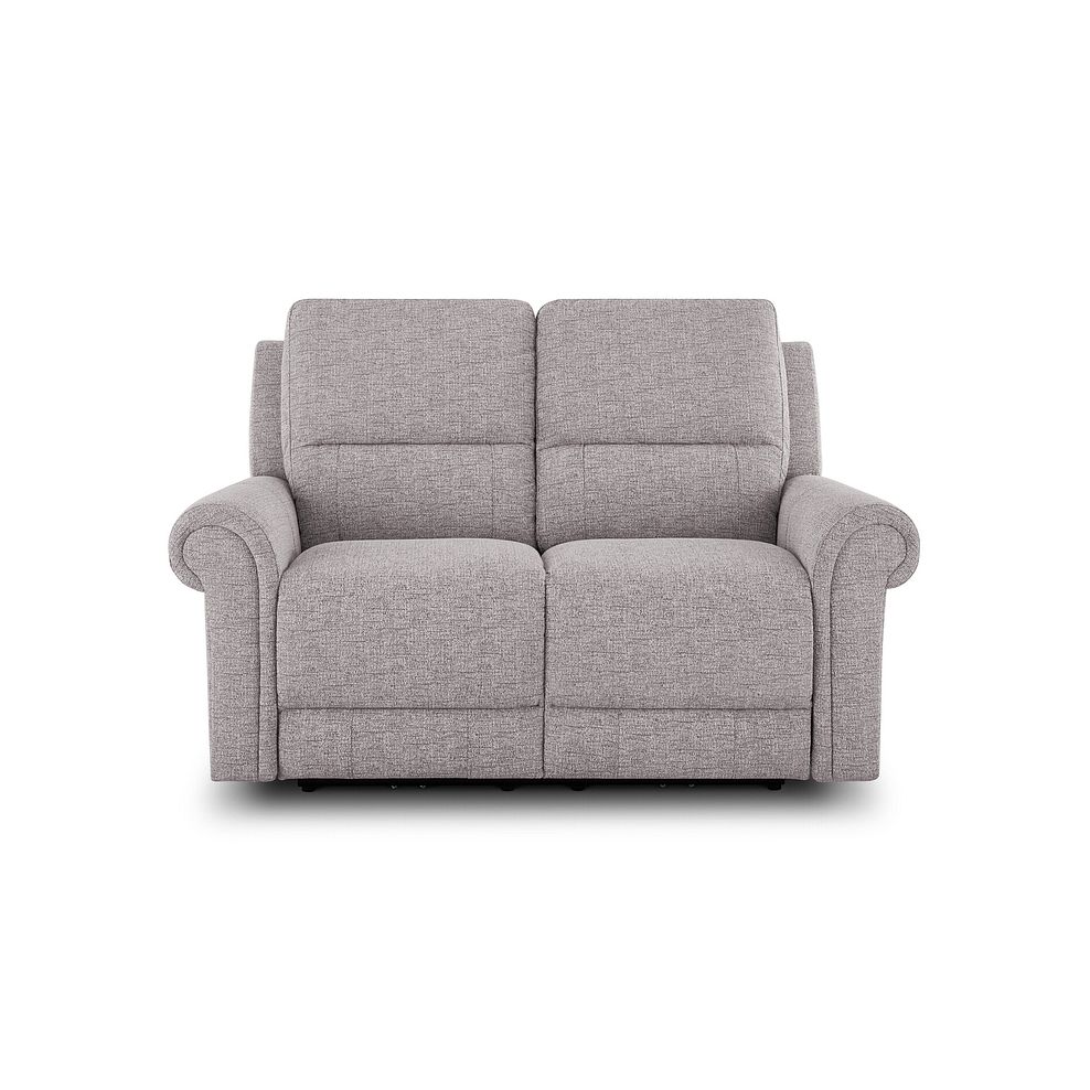 Colorado 2 Seater Electric Recliner in Andaz Silver Fabric 2