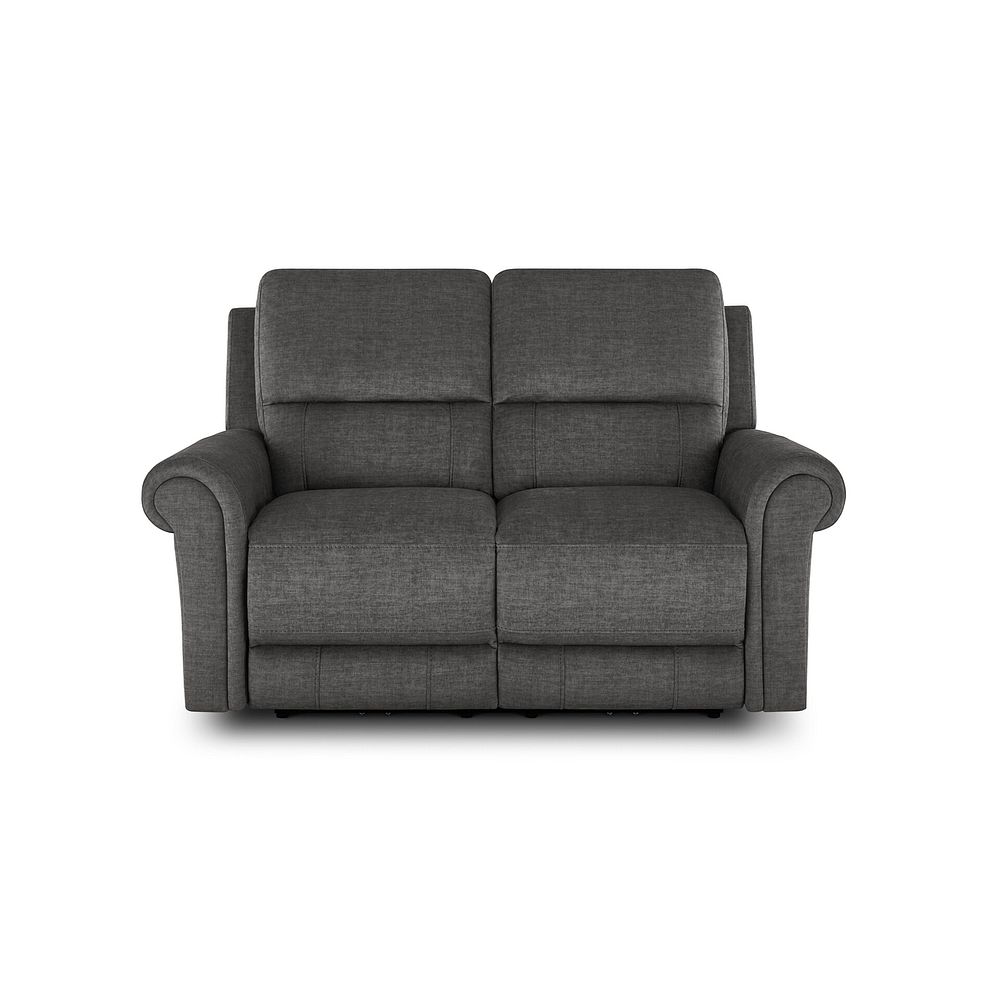 Colorado 2 Seater Electric Recliner in Plush Charcoal Fabric 2