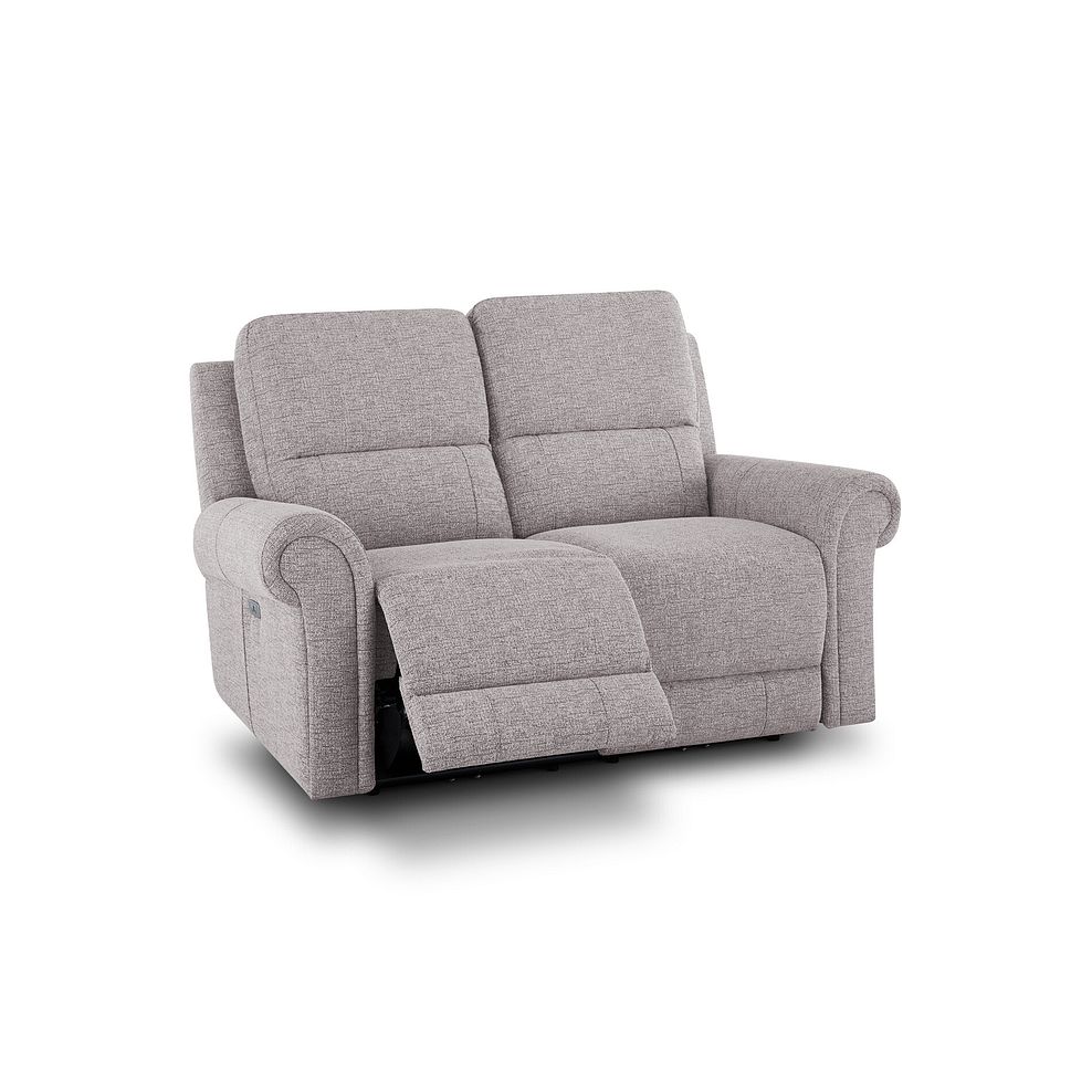 Colorado 2 Seater Electric Recliner in Andaz Silver Fabric 3