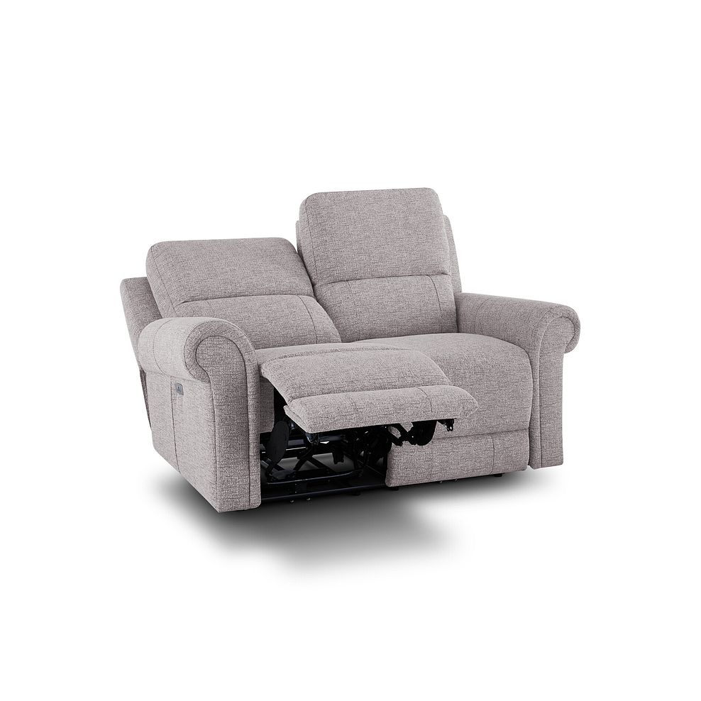Colorado 2 Seater Electric Recliner in Andaz Silver Fabric 4