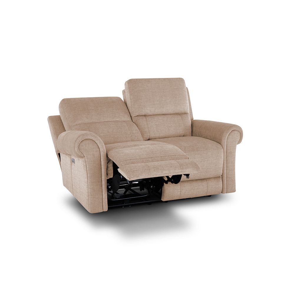 Colorado 2 Seater Electric Recliner in Plush Beige Fabric Thumbnail 4