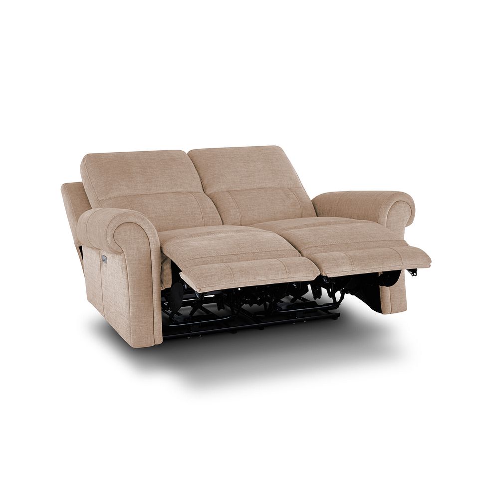 Colorado 2 Seater Electric Recliner in Plush Beige Fabric Thumbnail 5