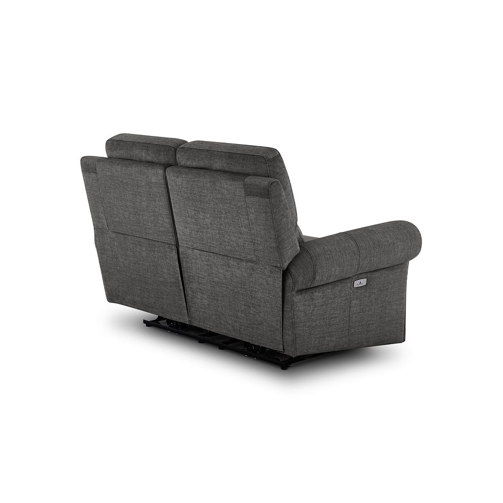 Colorado 2 Seater Electric Recliner in Plush Charcoal Fabric 6