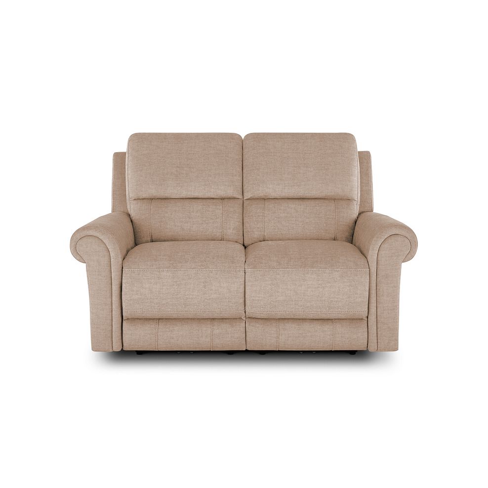 Colorado 2 Seater Sofa in Plush Beige Fabric 2