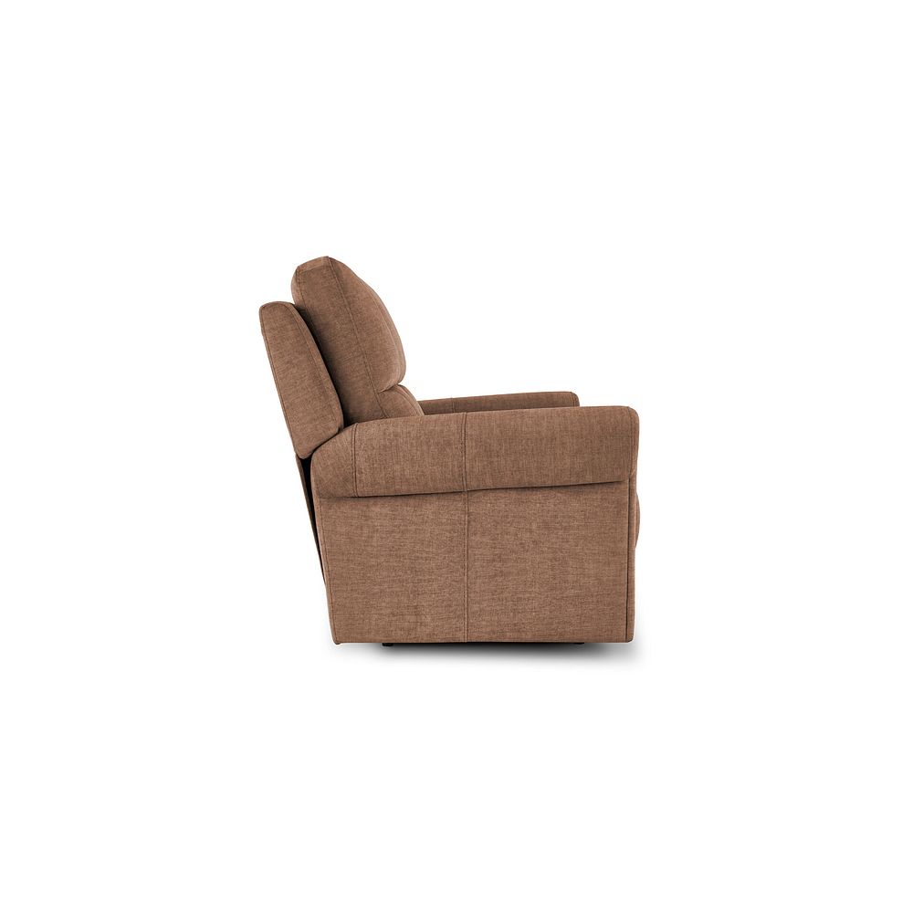 Colorado 2 Seater Sofa in Plush Brown Fabric 3