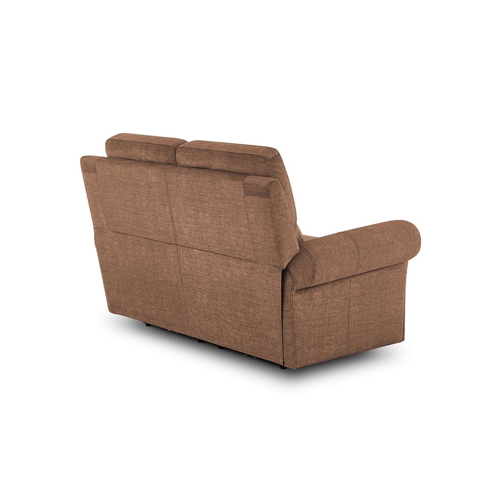 Colorado 2 Seater Sofa in Plush Brown Fabric 4