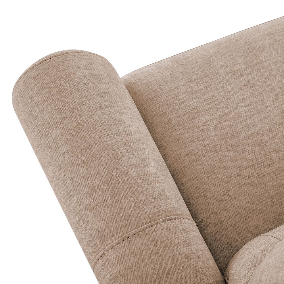 Colorado 2 Seater Sofa in Plush Beige Fabric 5