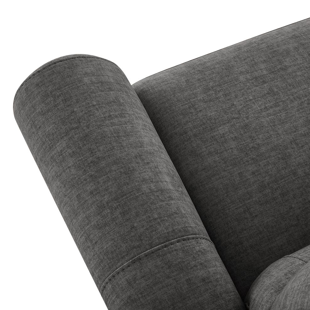 Colorado 2 Seater Sofa in Plush Charcoal Fabric 5