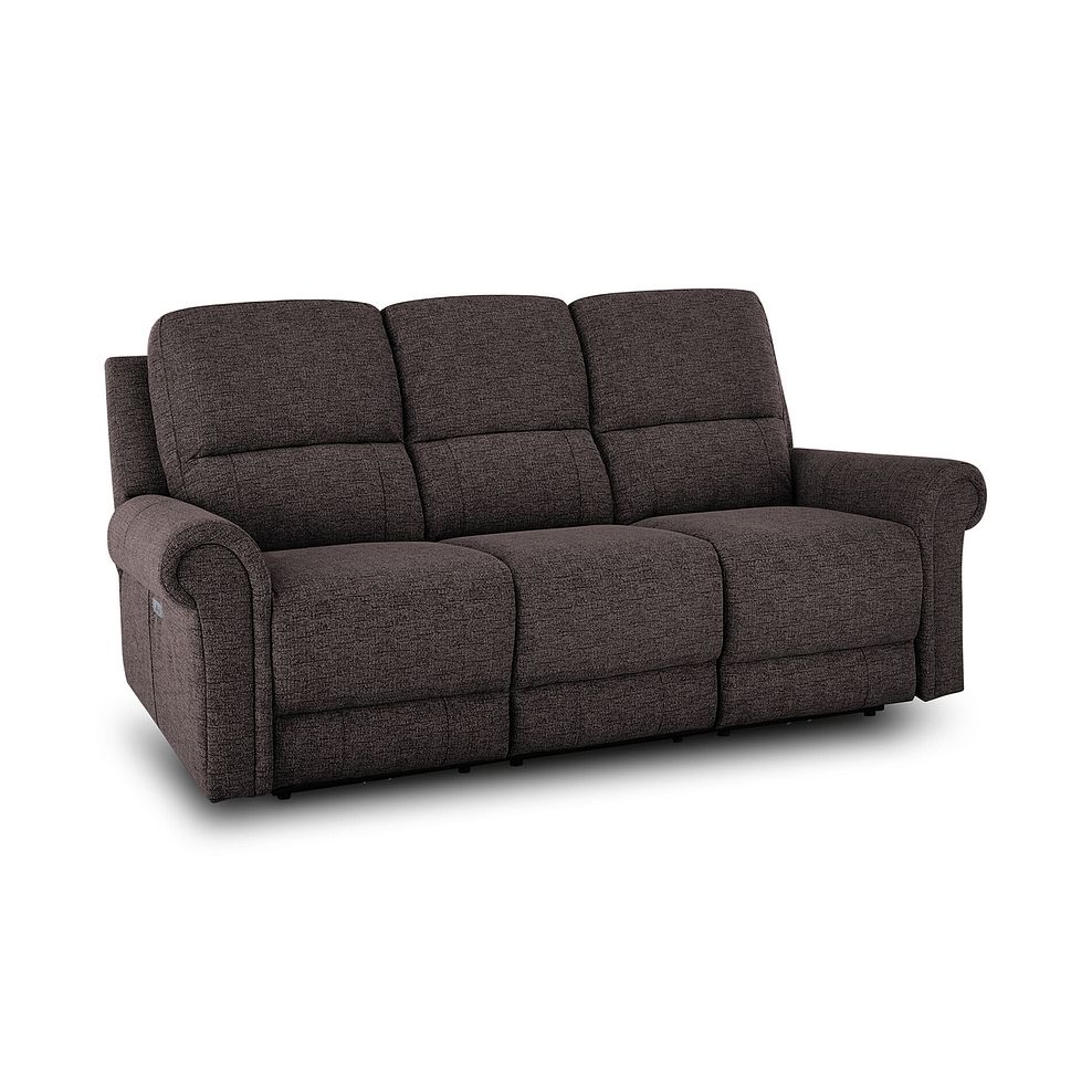 Colorado 3 Seater Electric Recliner in Andaz Charcoal Fabric Thumbnail 1