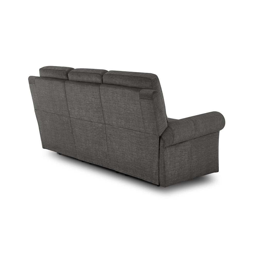 Colorado 3 Seater Sofa in Plush Charcoal Fabric 4