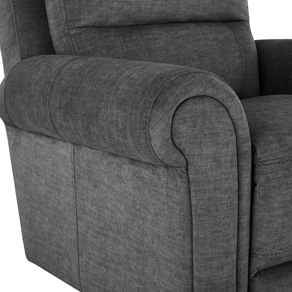 Colorado Armchair in Plush Charcoal Fabric 6