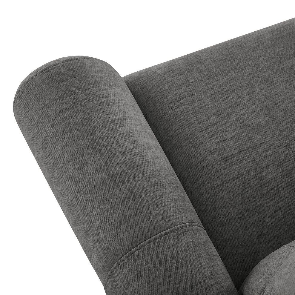Colorado Armchair in Plush Charcoal Fabric 5