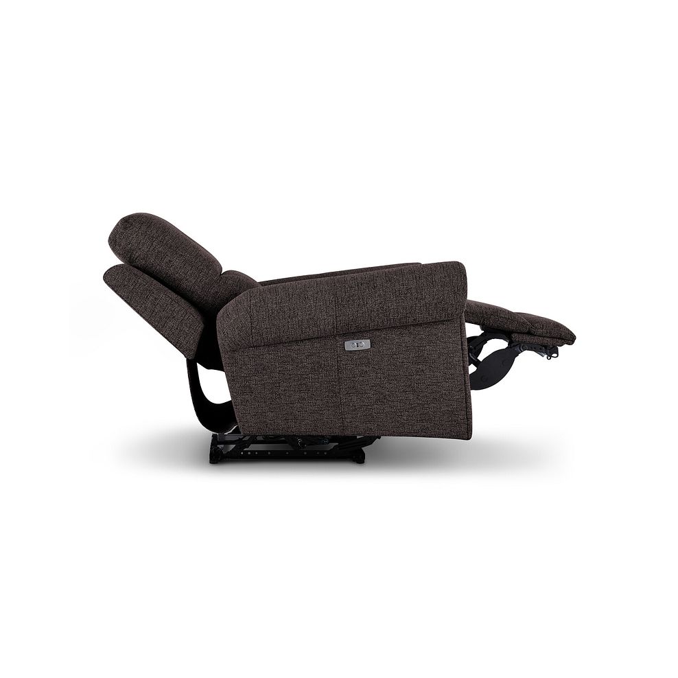 Colorado Electric Recliner Armchair in Andaz Charcoal Fabric 7
