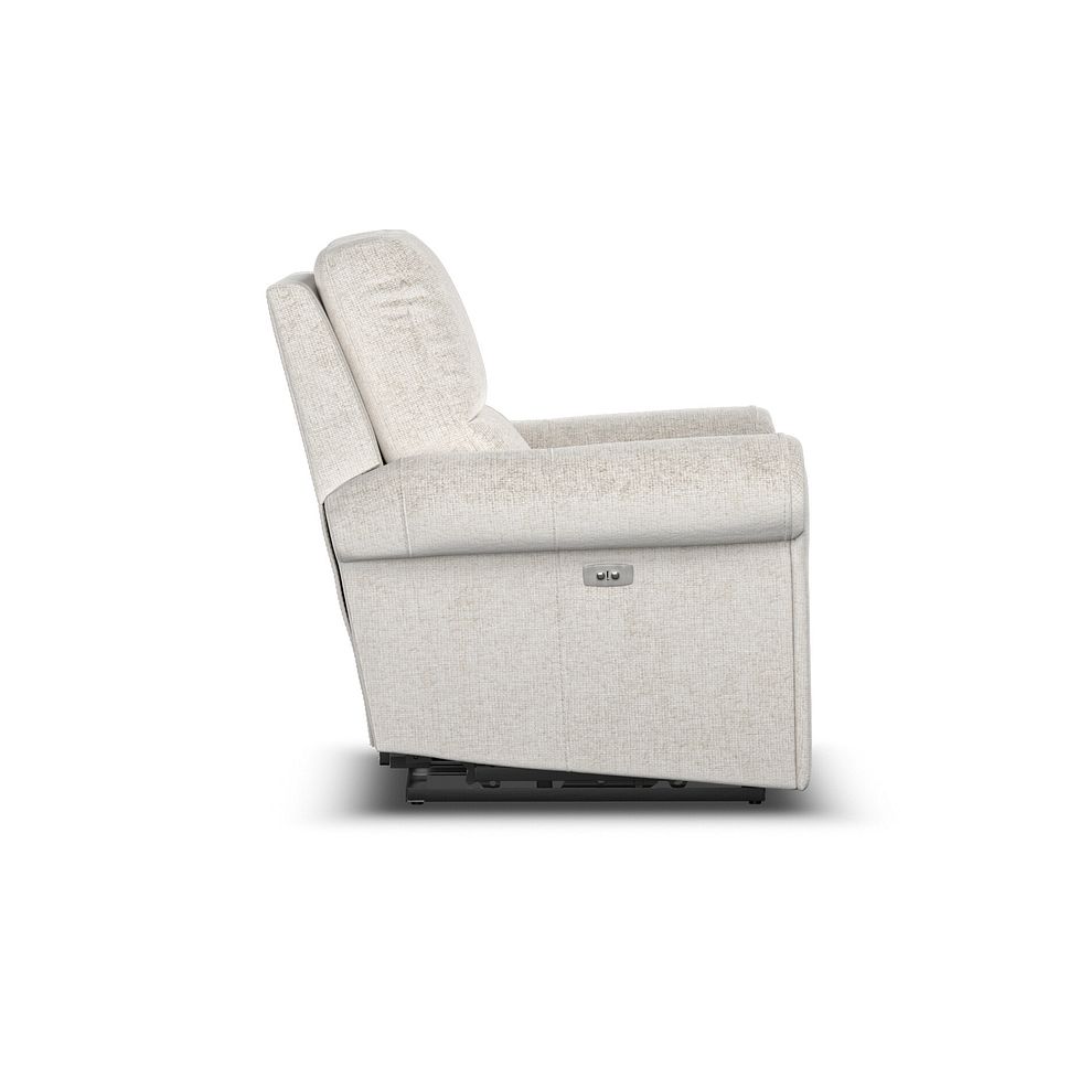 Colorado Electric Recliner Armchair in Hopsack Natural Fabric 6