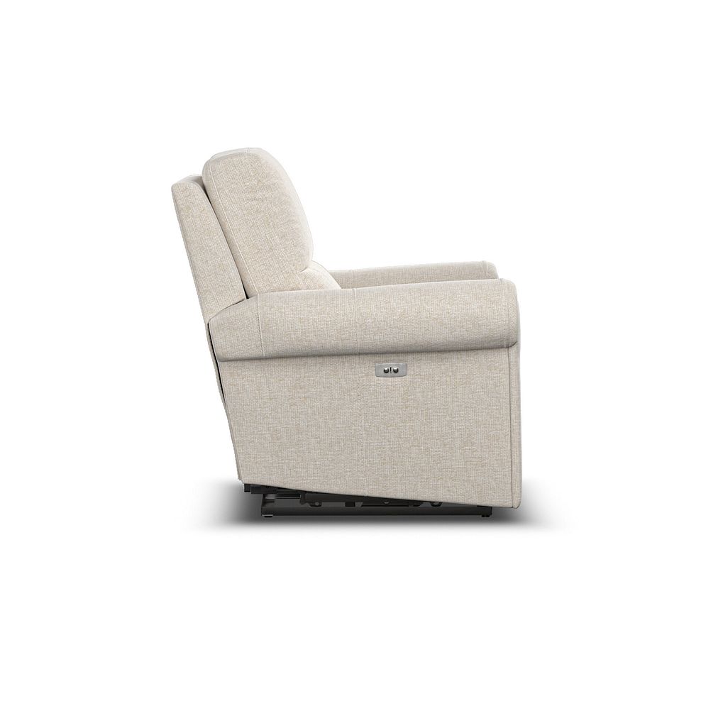 Colorado Electric Recliner Armchair in Hopsack Natural Fabric 6