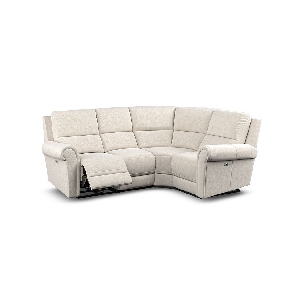 Colorado Electric Reclining Left Hand Modular Group 2 in Hopsack Natural Fabric 2