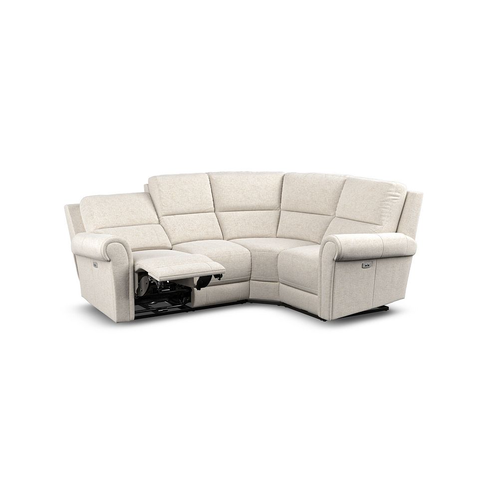 Colorado Electric Reclining Left Hand Modular Group 2 in Hopsack Natural Fabric 3