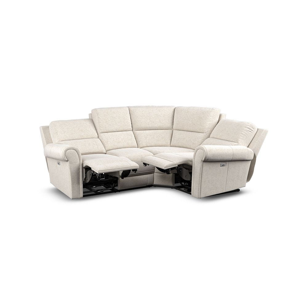 Colorado Electric Reclining Left Hand Modular Group 2 in Hopsack Natural Fabric 4