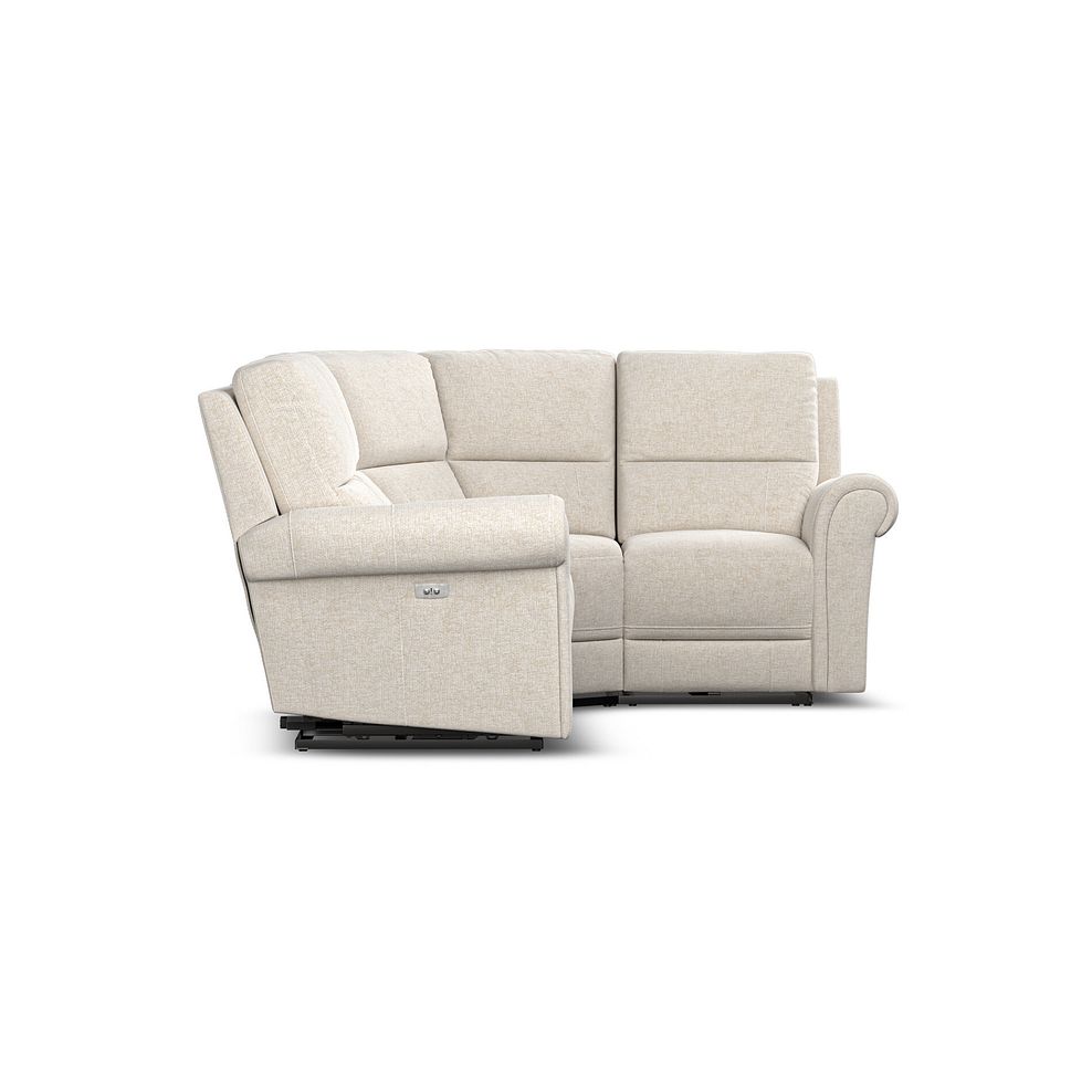 Colorado Electric Reclining Left Hand Modular Group 2 in Hopsack Natural Fabric 7
